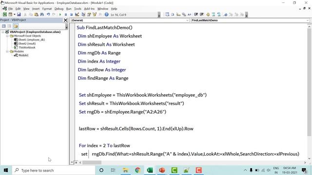 Find Last Match - Find Method | Excel VBA Tutorial in Hindi смотреть онлайн