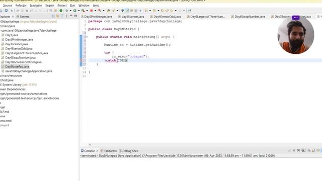 JAVA Placement Series 100 Days challenge -- DAY8(Interview quick asked question how to open notepad смотреть онлайн