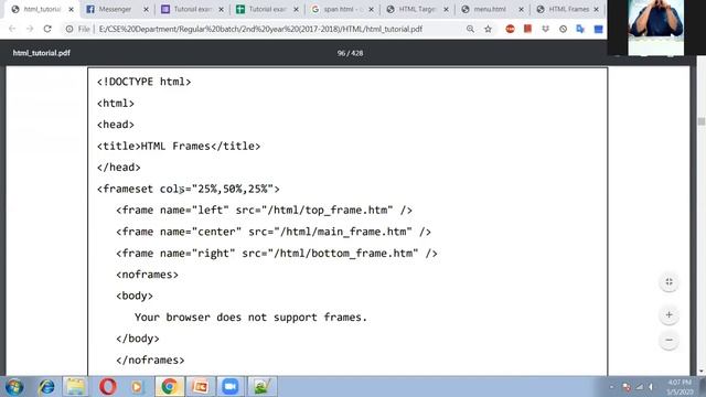 Class 5. HTML – FRAMES, IFRAMES and BLOCKS смотреть онлайн