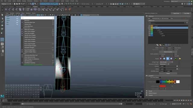 5 - Skinning In Maya / Скиннинг в Maya