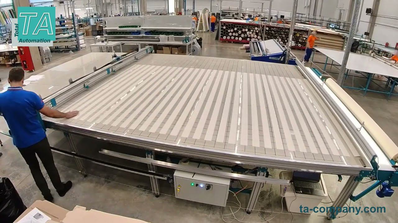 Стол для резки тканей при производстве рулонных штор X1 смотреть онлайн