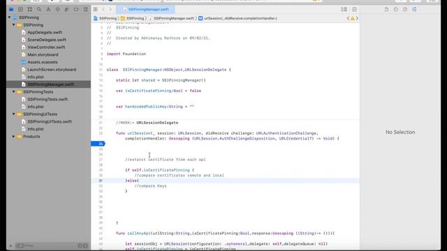Advanced iOS : SSL Pinning in iOS Through URLSession смотреть онлайн