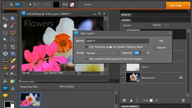 Photoshop Elements 9.0 Tutorial Creating New Layers Adobe Training Lesson 10.3 смотреть онлайн