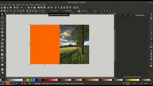 Уроки по Inkscape: Как разрезать пополам растровую картинку смотреть онлайн