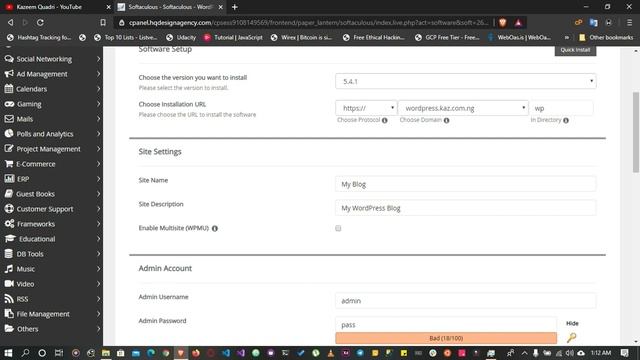 Wordpress Online Installation in less than 10 minutes смотреть онлайн