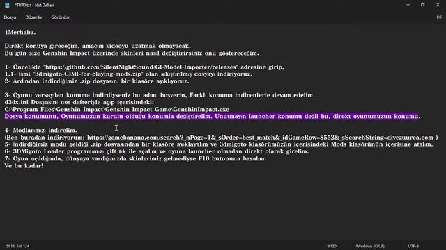 Genshin Impact nasıl skin değiştirilir? #3DMigoto #genshinimpact #skin смотреть онлайн