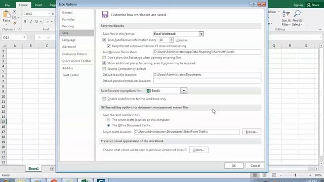 How to Enable Auto save in Excel. смотреть онлайн