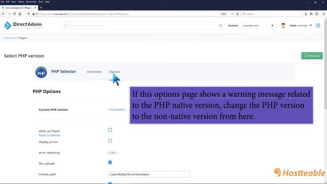 How to Enable or Disable PHP's allow url fopen using CloudLinux Selector in DirectAdmin Hostteabl смотреть онлайн