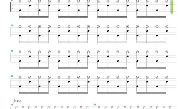 Unleashing The Bloodthirsty + Cannibal Corpse + Drum Only + Drum Tab