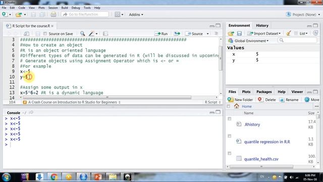 How to create an object in R Studio смотреть онлайн