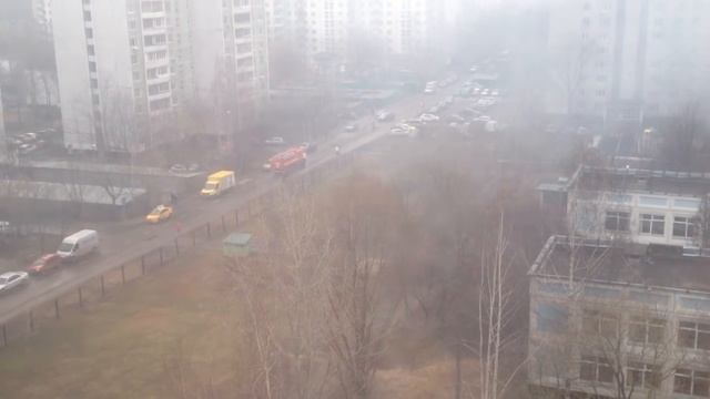 Пожар в Алтуфьево 09.04.2016