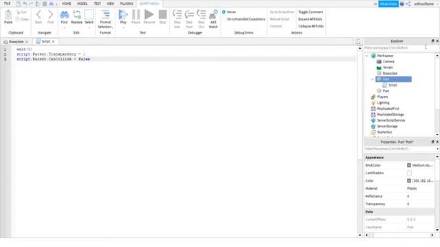 ROBLOX Studio | How to make a disappearing part смотреть онлайн