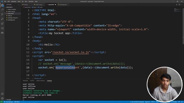 Learn Socket.io in one video| Viraj Jain | GeeksforGeeks Web Development смотреть онлайн