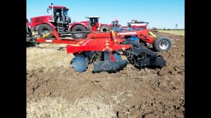 Работа бороны дисковой БДМ КОРТЕС 7 производства БДТ-АГРО на стойках с эластомерами с трактором К744