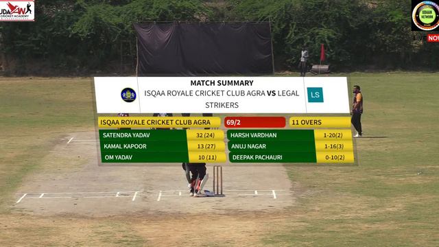 SONNET CUP 2023 : Isqaa Royale Cricket Club Agra vs LEGAL STRIKERS смотреть онлайн