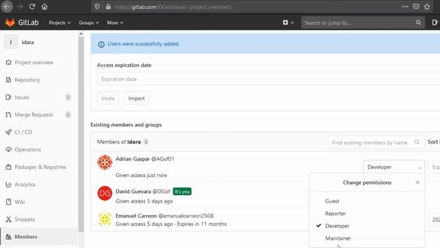 Git - GitLab - Grupos y miembros - DG смотреть онлайн