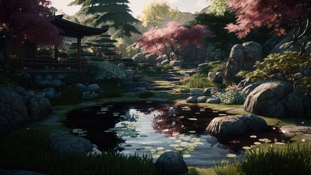 медитативное путешествие к спокойствию в японском водном саду смотреть онлайн