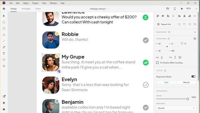WhatsApp Redesign 2022   Designed With Adobe XD Step By Step