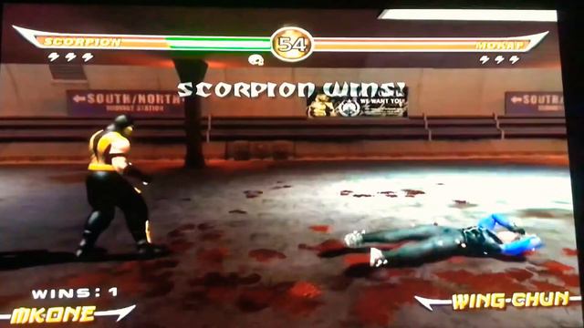 Mortal Kombat Armageddon MK1 Scorpion game play смотреть онлайн