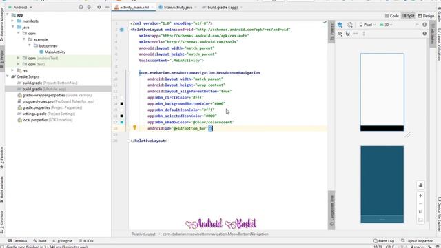 Meow Bottom Navigation Menu | Android Studio | Editing Video смотреть онлайн