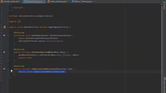 Tutorial Cara Membuat Menu di ActionBar Android Studio смотреть онлайн