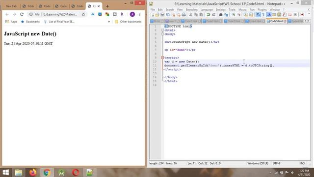 Javascript Date and Date formats | js tutorial | javascript for beginners | learn to code (Sinhala) смотреть онлайн