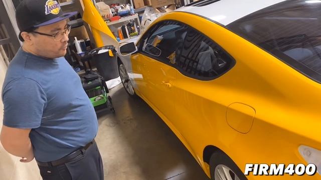 HYUNDAI GENESIS COUPE AVERY GLOSS DARK YELLOW VINYL WRAP COLOR CHANGE VLOG 3 смотреть онлайн