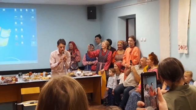 РУССКАЯ ВЕЧОРКА/Празднование СОВЕРШЕННОЛЕТИЯ /Фольклорно этнографический ансамбль Синий Лён смотреть онлайн