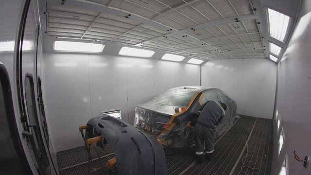 Кузовной ремонт и покраска Peugeot 408 (Пежо 408). НемецАВТО Серпухов. смотреть онлайн