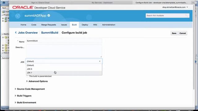 Oracle ADF Build Automation on the Oracle Developer Cloud Service смотреть онлайн