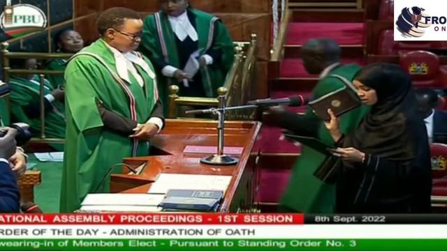 Wajir Women Rep MP-elect Fatuma Jehow takes oath of office. смотреть онлайн