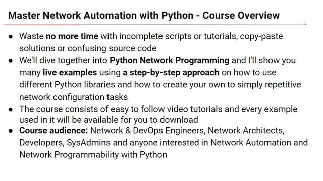 Network Automation with Python for Network Engineers смотреть онлайн