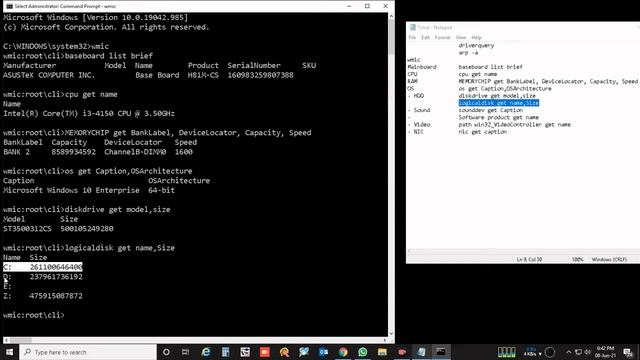 HOW TO CHECK PC/LAPTOP HARDWARE DETAILS FROM CMD | CMD SE JAANE APNE PC/LAPTOP KE HARDWARE DETAILS смотреть онлайн