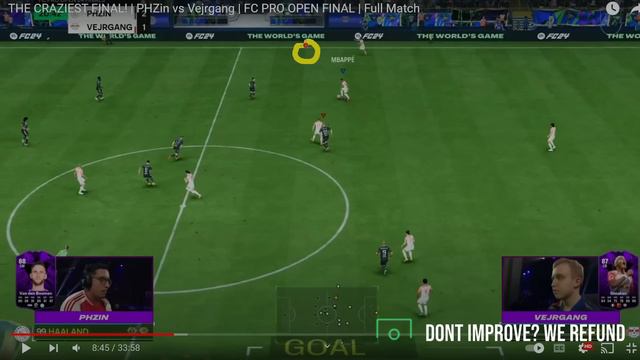 PRO FINAL ANALYSIS - ANDERS VEJRGANG VS PHZIN - INSANE MATCH TOP TIPS AND TRICKS - EA FC 24 смотреть онлайн