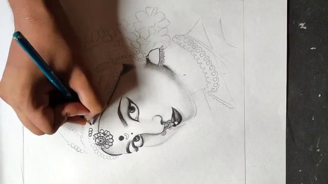 Classical Dancer drawing / Pencil Sketch of Classical dancer / Typical women in dance look / CTW смотреть онлайн