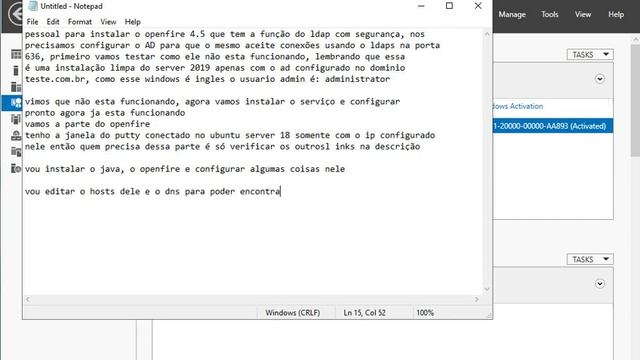 Openfire 4.5.1 + AD2019 + LDAPS + Postgres