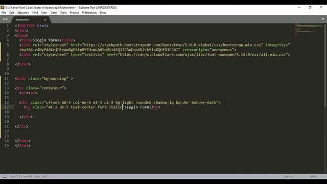 Bootstrap 5 Login form no CSS | Simple Login form in just 5 minutes | Bootstrap 5 tutorials смотреть онлайн