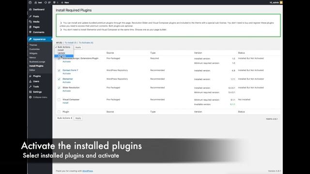 BusinessLounge WordPress Theme Installation смотреть онлайн