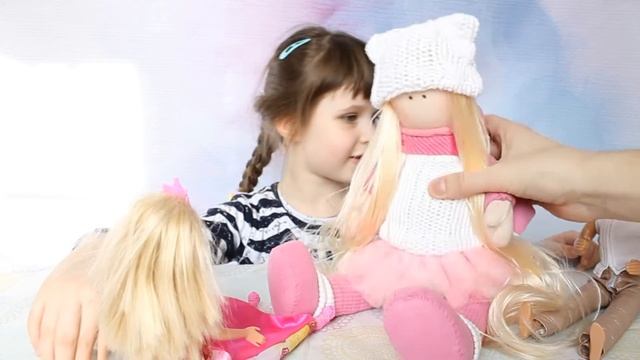 DIY/ Tilda doll handmade/Кукла Тильда - подарок Бабушки.Катя и Макс знакомятся с Тильдой. смотреть онлайн