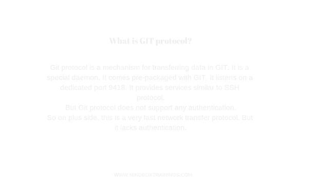 What is GIT Protocol | GIT | GITHUB | DevOps Online Training | DevOps Online MindBox Training Onlin смотреть онлайн