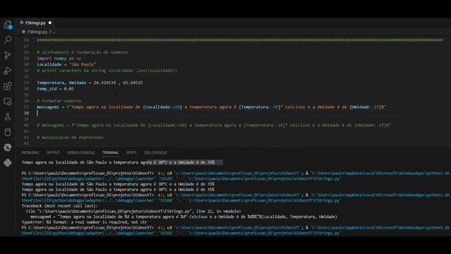 Formantando strings com F-string no Python [3 formas] смотреть онлайн