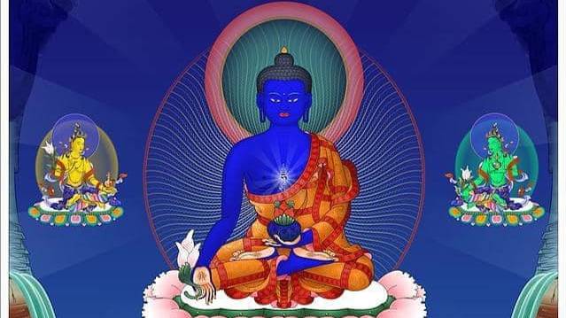 Восхваление и мантра Будды Медицины (Сангье Менла) смотреть онлайн