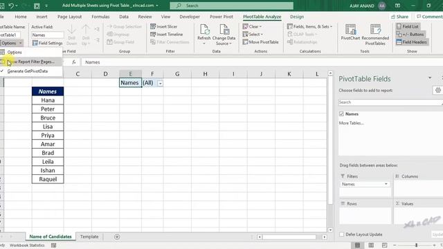 Pivot Table Trick to Add Multiple Sheets in Excel смотреть онлайн