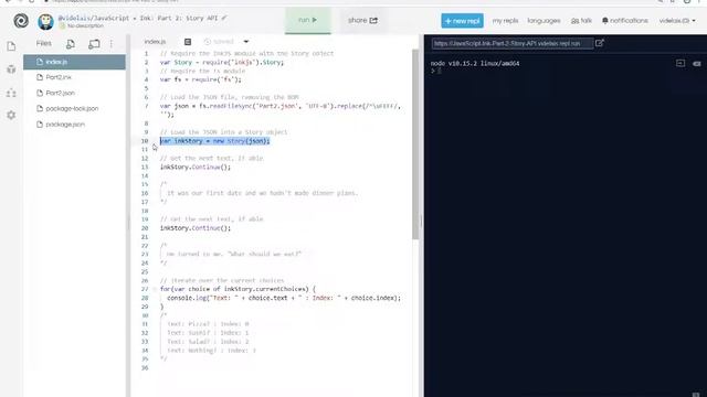 JavaScript + Ink: Part 2: Story API (Ink 0.9) смотреть онлайн