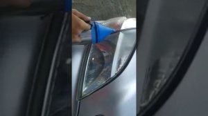 Химическая полировка фар toyota Nadya