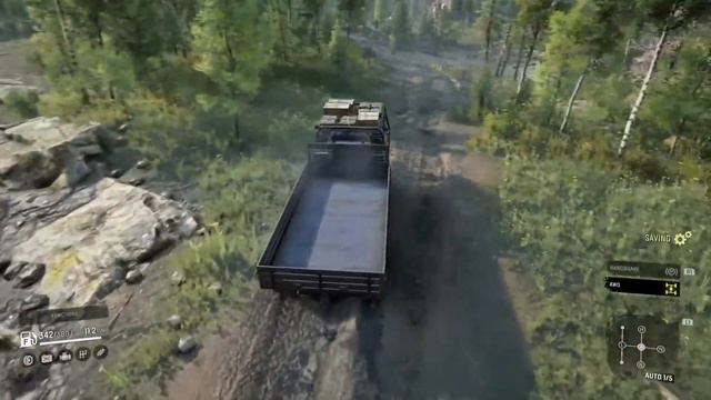 Snow runner phase 7, PS5, Trying to repair bridge смотреть онлайн