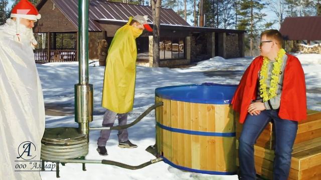 Дровяной водонагреватель от компании Алмар смотреть онлайн