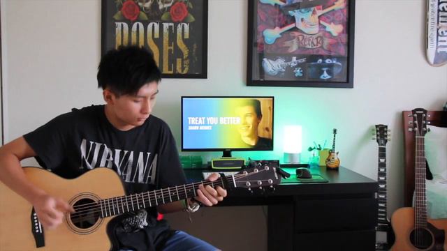 Treat you better acoustic finger style cover by Shawn Mendes (Andrew Foy) смотреть онлайн