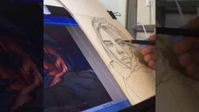 Billie Eilish portrait смотреть онлайн