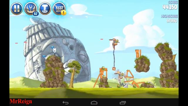 Angry Birds Star Wars 2 - Level B3-S1 Battle of Naboo - 3 Star Walkthrough смотреть онлайн